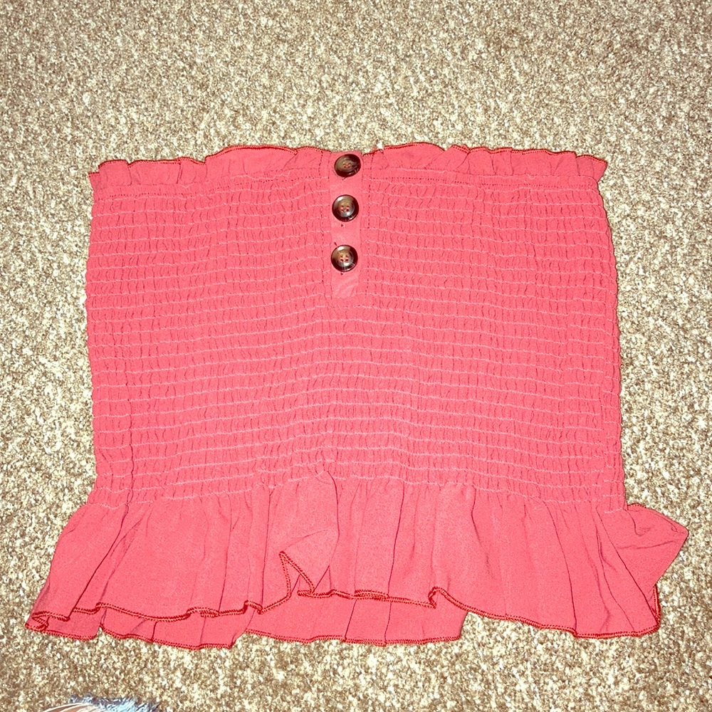 Shein tube top with buttons